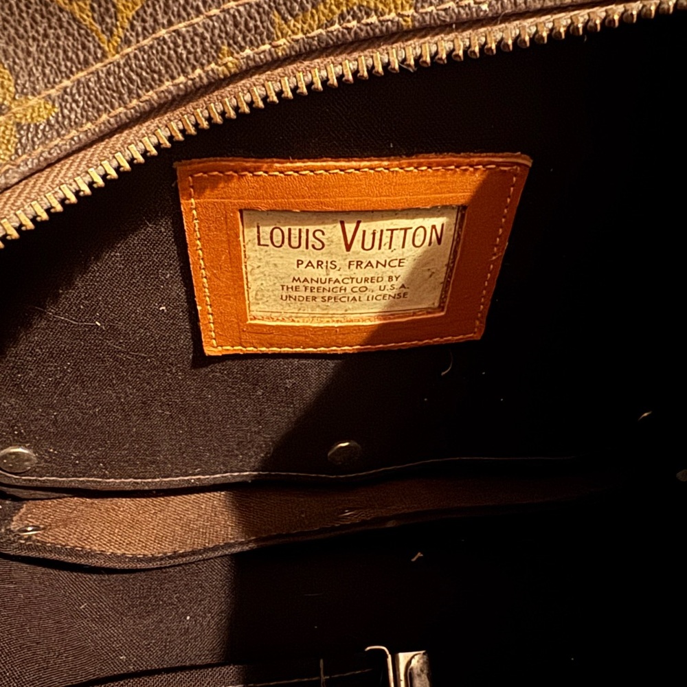 Louis Vuitton Tan and Brown Interior Label